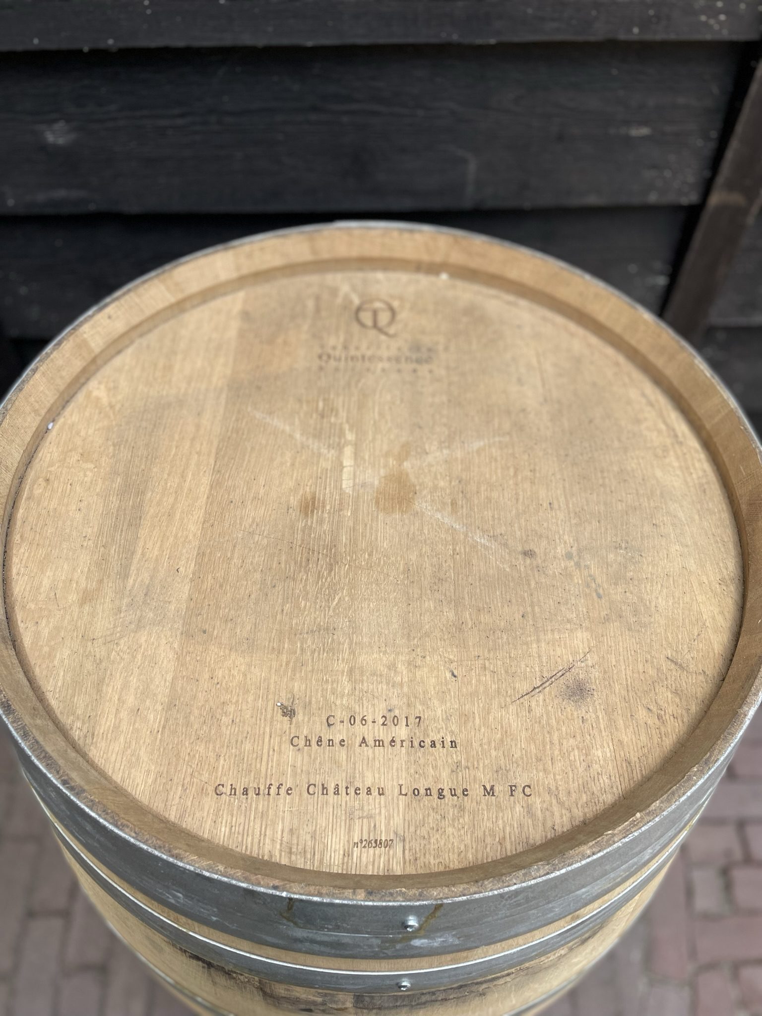 Wijnvat / Regenton 225 liter (gebruikt) eikenhout