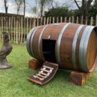 Kippenhok 225 liter (gebruikt) eikenhout