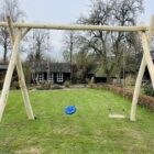 Robinia Schommel X-model, schommelzitje, ringen, schommeldisk