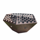 Hexagon Vuurschaal Cortenstaal - Medium