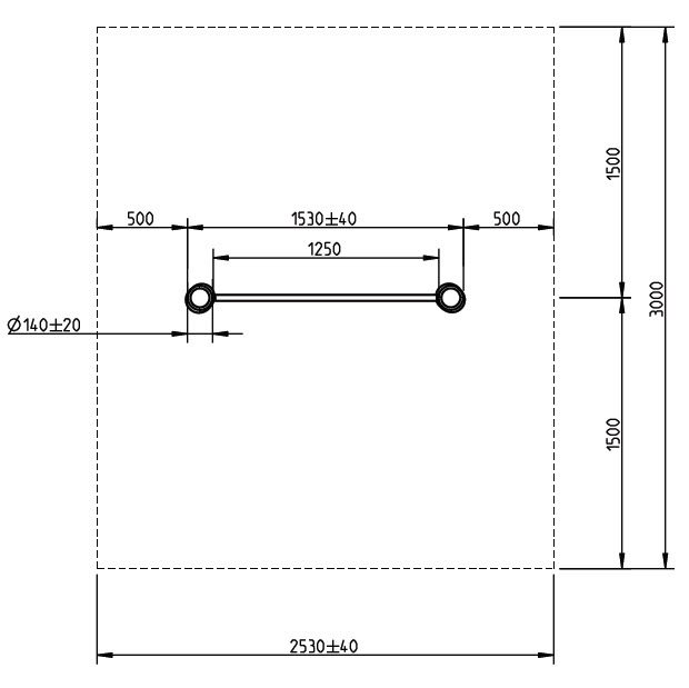 Robinia duikelrek enkel EN 1176 gekeurd